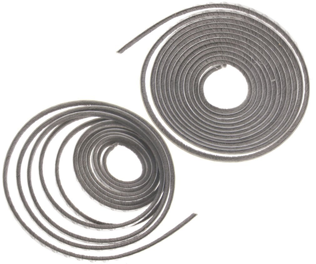 Brosse strip autocollant 6x6 mm de 5m pour joint de porte et châssis de fenêtre x2