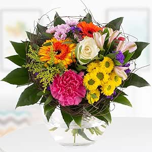 Blumenstrauß Farbenfroh, Bunter Blumenversand mit 7Tage