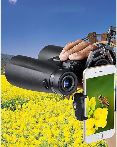 Miniatura 2 de Prismáticos profesionales de alta definición 12X50 con adaptador para teléfono inteligente BAK4 Prisma FMC lente para observación de aves caza