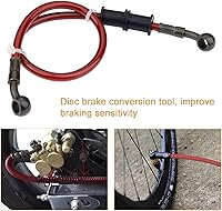 Vista 3 de Mtsooning - Manguera de aceite para embrague, freno, de acero trenzado, para motocicleta, tubo, 1 unidad., 60cm, Rojo