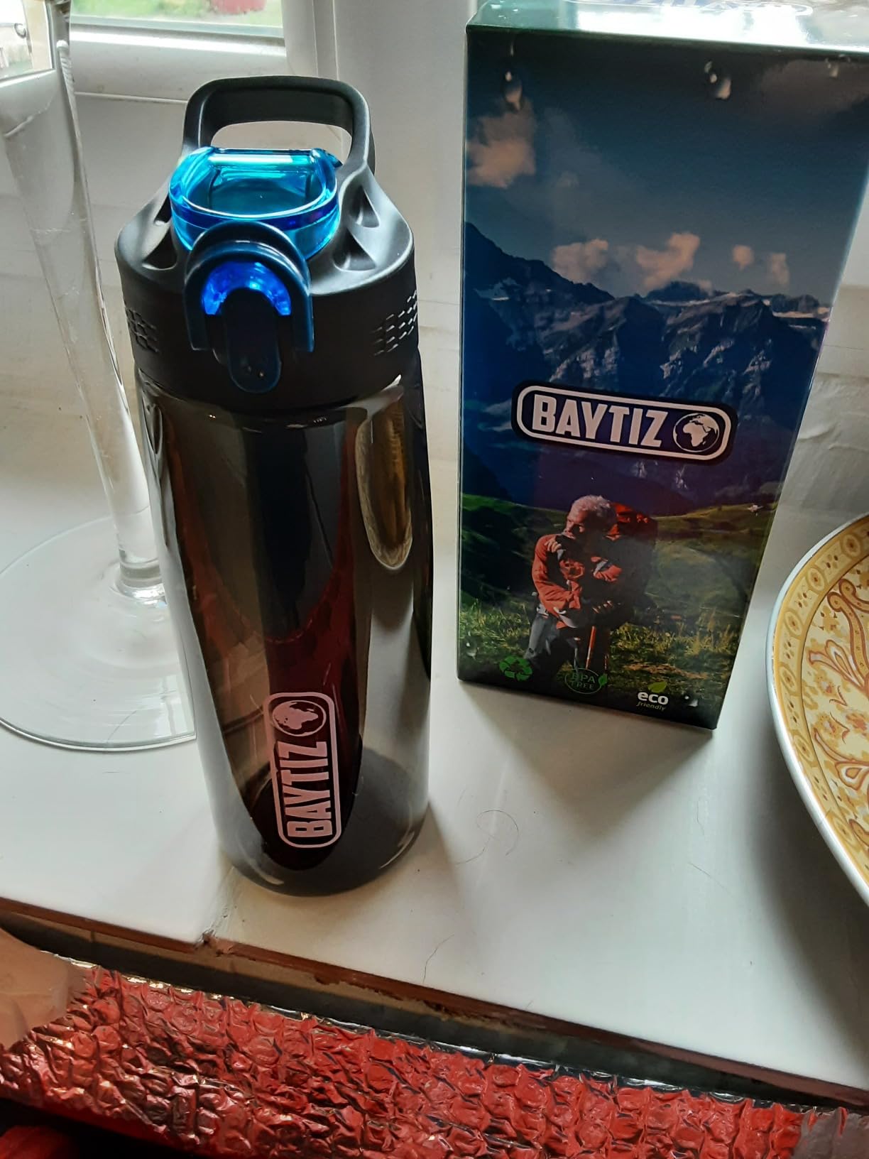 Gourde Filtrante BAYTIZ Avec Paille De Survie Au Charbon Actif - Parfaite Randonnée Trek