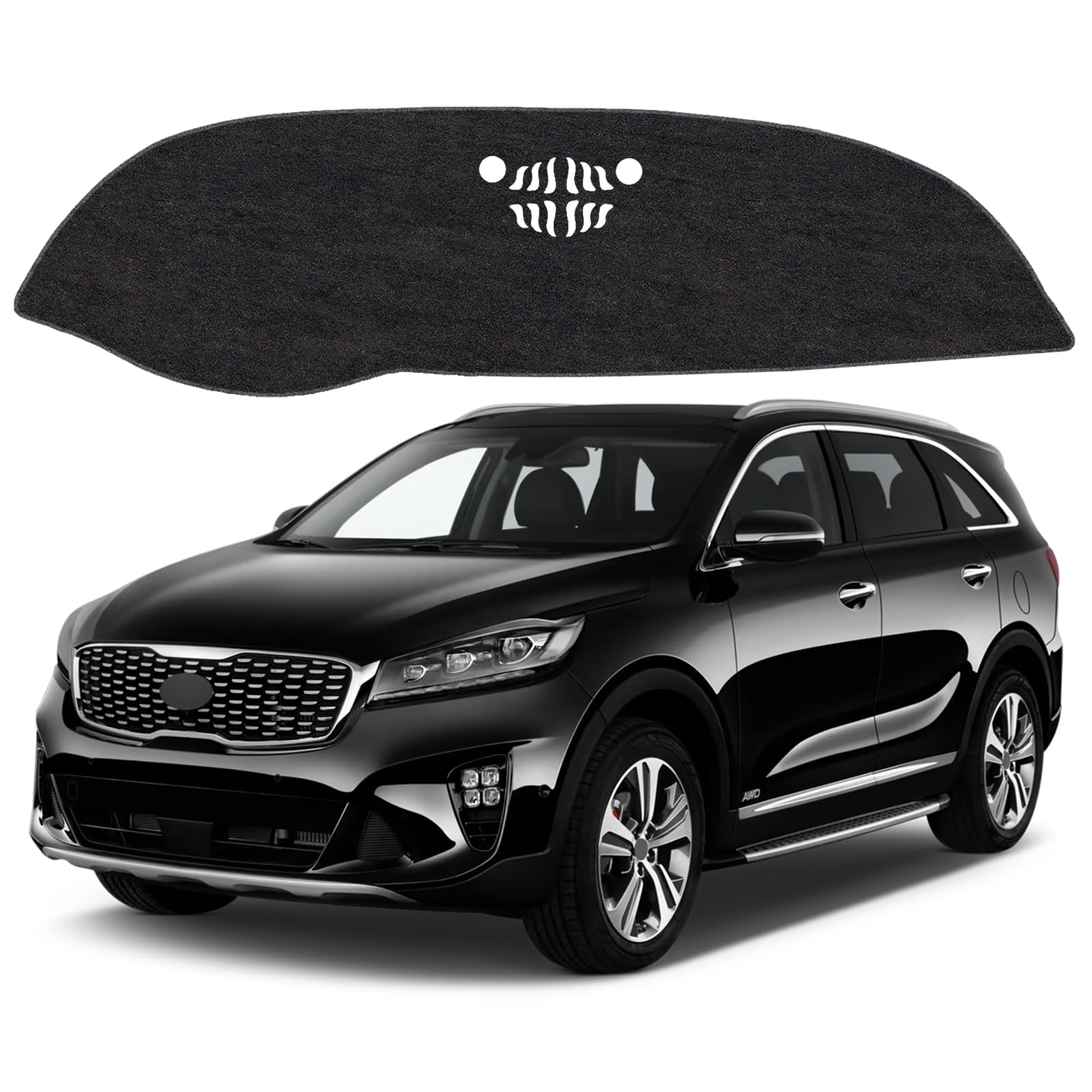 Dash Cover Mat for KIA Sorento 2016 2017 2018 2019 2020 Non-Slip Dashboard Cover Mat Sunshade UV Rays Protector Interior Accessories