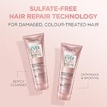 Shampoing L'Oréal Paris EverPure Bond Repair+ sans sulfate avec acide citrique, shampoing fortifiant pour cheveux abîmés, reconstruit les liaisons capillaires et réduit la casse, soin de couleur et renforcement, 200 ml