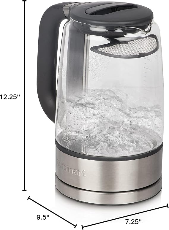 Cuisinart GK-17N Viewpro Cordless Electric Kettle, Silver 1.7 Liter