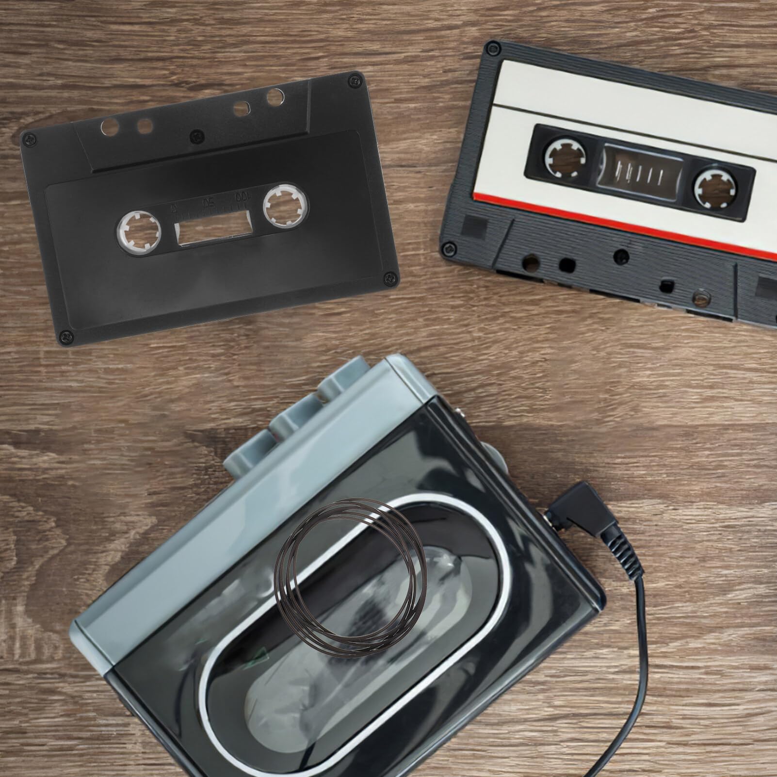 Zerodeko Cassette vuote: 4 pezzi di cassette nere opache nastri di registrazione audio, nastro scrivibile, cassette vuote per registrare lezioni di benvenuto
