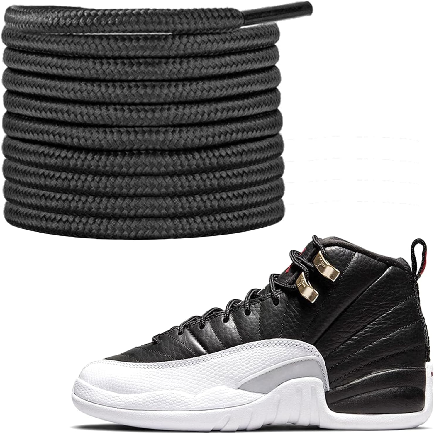 how long are jordan mid laces