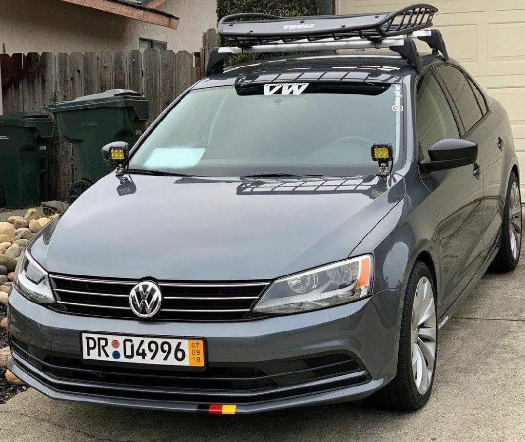 Euro European Universal Front Rear License Plate Tag Holder Mount Mounting Relocator Adapter Bumper Frame Trim Surround Bracket for Auto Car Truck Van SUV (Screws are Not Included)
