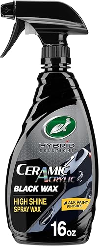 Turtle Wax 53447 Hybrid Solutions - Cera en aerosol negra acrílica de cerámica formulada para pintura negra de automóviles, rellena arañazos y