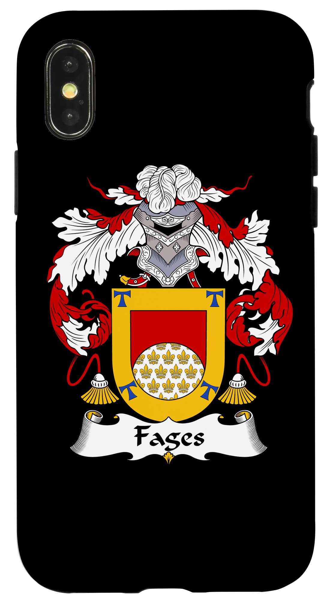 iPhone X/XS Fages Coat of Arms - Family Crest Case