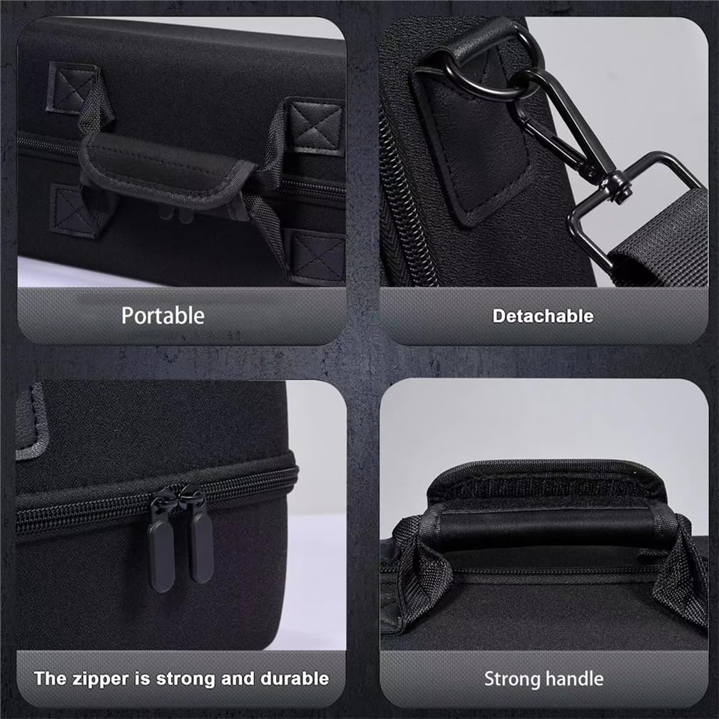 Etui ochronne Ps5 Slim Protective Case, torba do przechowywania konsoli do gier, walizka podróżna, odporna na zarysowania przenośna torba do przechowywania (czarna)