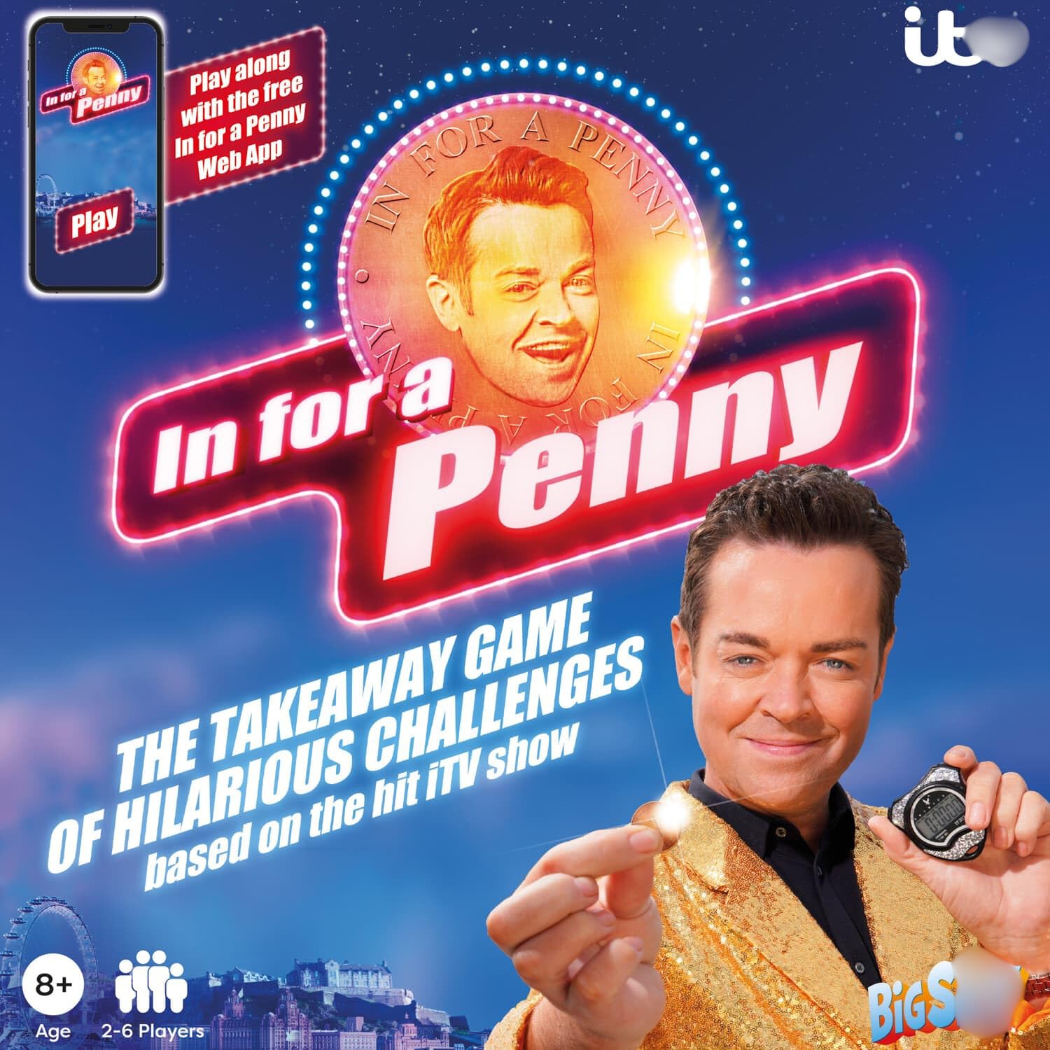 TIGHUP Tv Board Games - In for a Penny - This Exciting Compendium of Games Will Make You Feel Like You Are Taking Part in the Show - Dimensions: 20 X 20 X 7.5cm (Approx.)