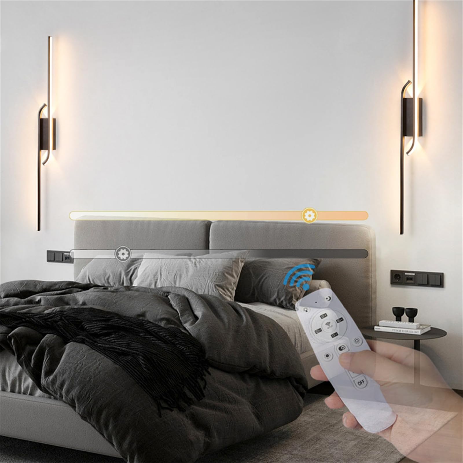 Lámpara de pared LED regulable para evitar la fatiga visual en casa 8