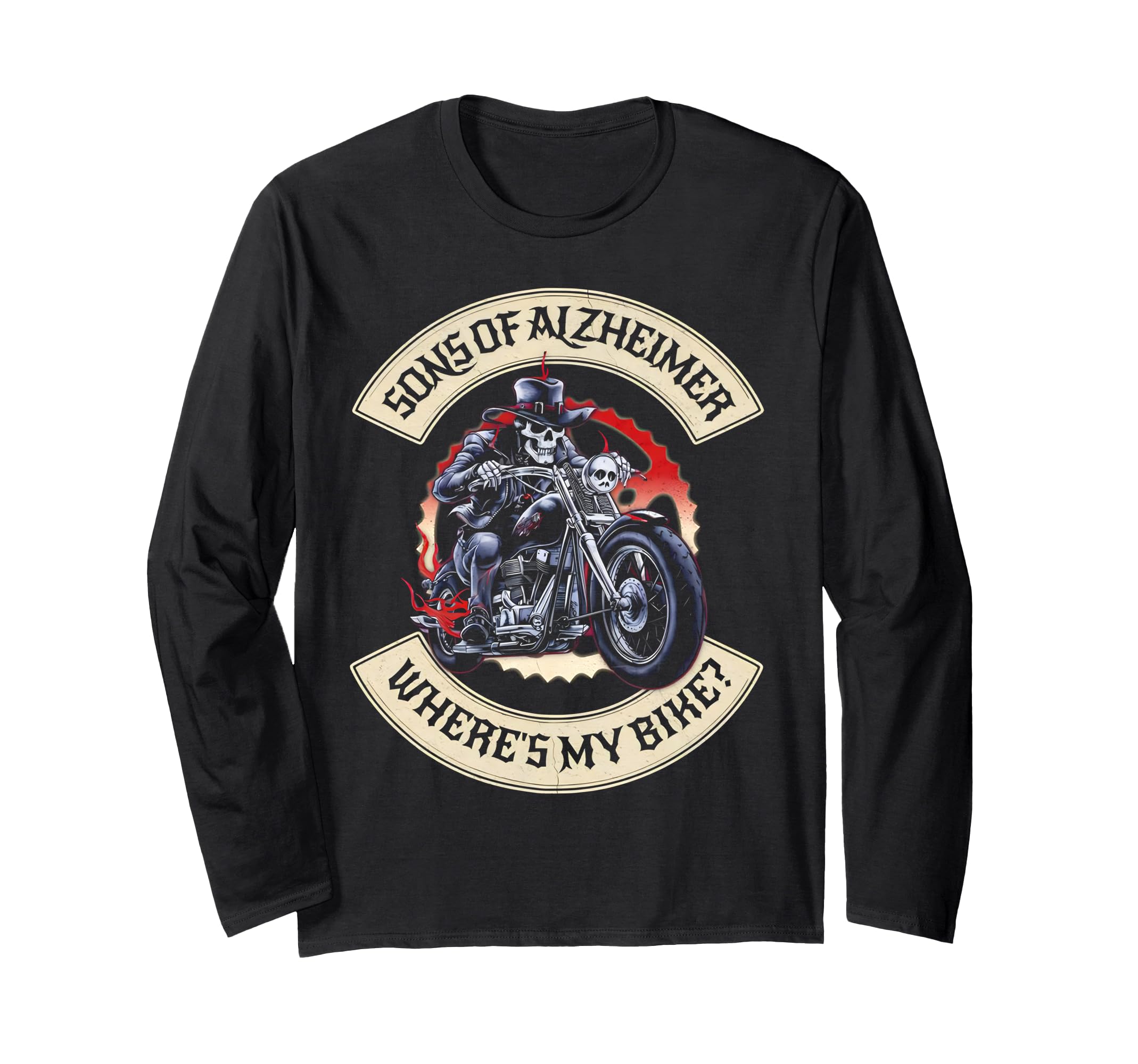 Amazon.com: Sons of Alzheimer Where's my Bike Grumpy Old Biker