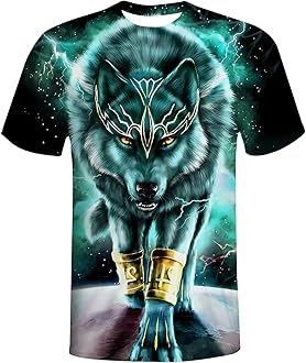 T-Shirts for Men Boys 3D Printed T-Shirts Short Sleeve Graphic Tees Shirt