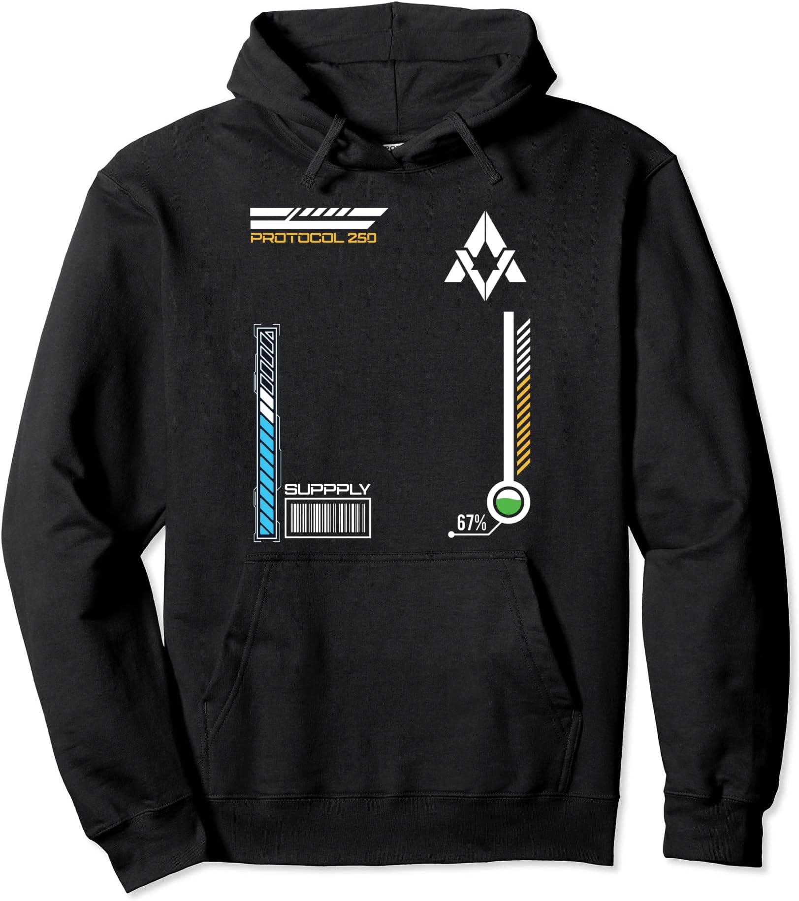 Techware Goth Ninja Black Sign Urban Future Society Pullover Hoodie