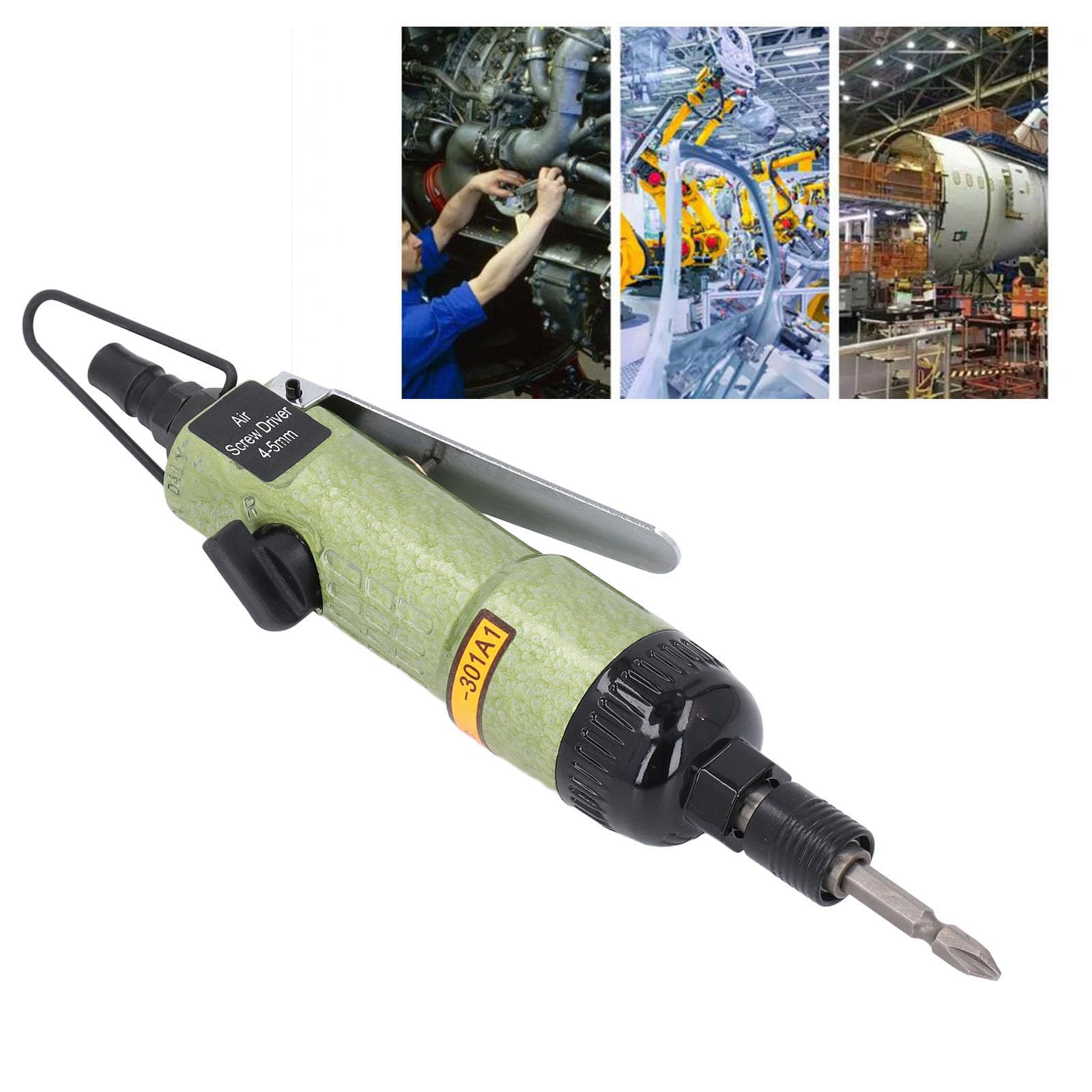 Cacciavite Pneumatico, Prestazioni Elevate da 8.000 Giri/min con Torsione da 15 a 45 Libbre, Guscio in Alluminio, Funzionamento a Bassa rumorosità, Connettore N P T da 1 4