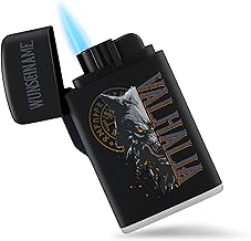 Valhalla Wolf Windproof Lighter Viking Gift Viking Gifts Vikings I Walhalla Wolves Odins I Nordic Mythology 6.5 x 4 cm Black Viking