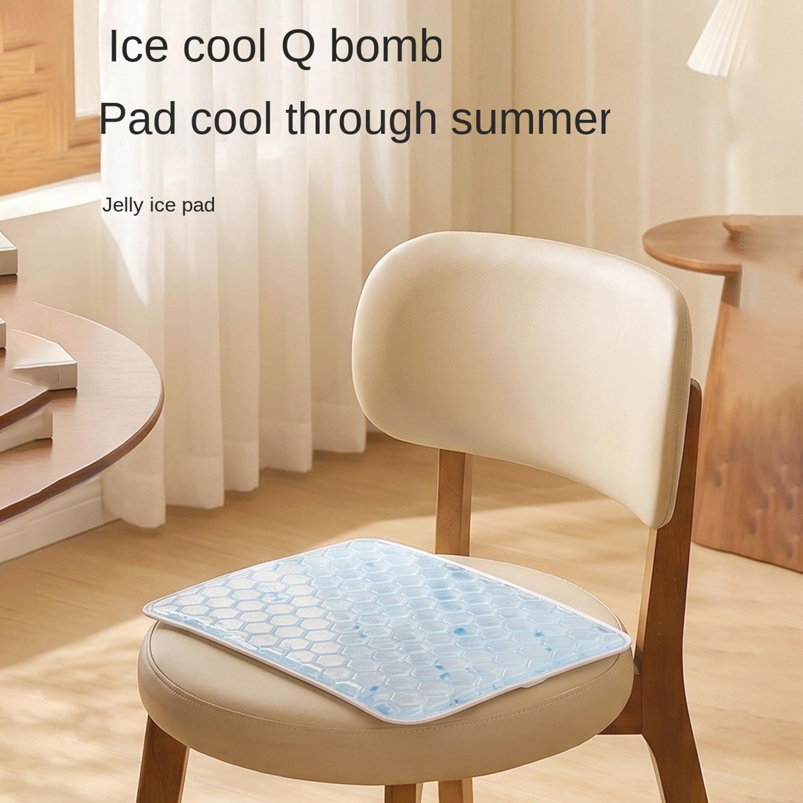 Cojín De Gel Silla Oficina Almohadilla Refrescante Asiento Silla 40x30 cm | Cojín Portátil Para Unisex Oficinistas Conductores Viajeros Gamers Streamers Silla De Ruedas Hogar Y Viajes