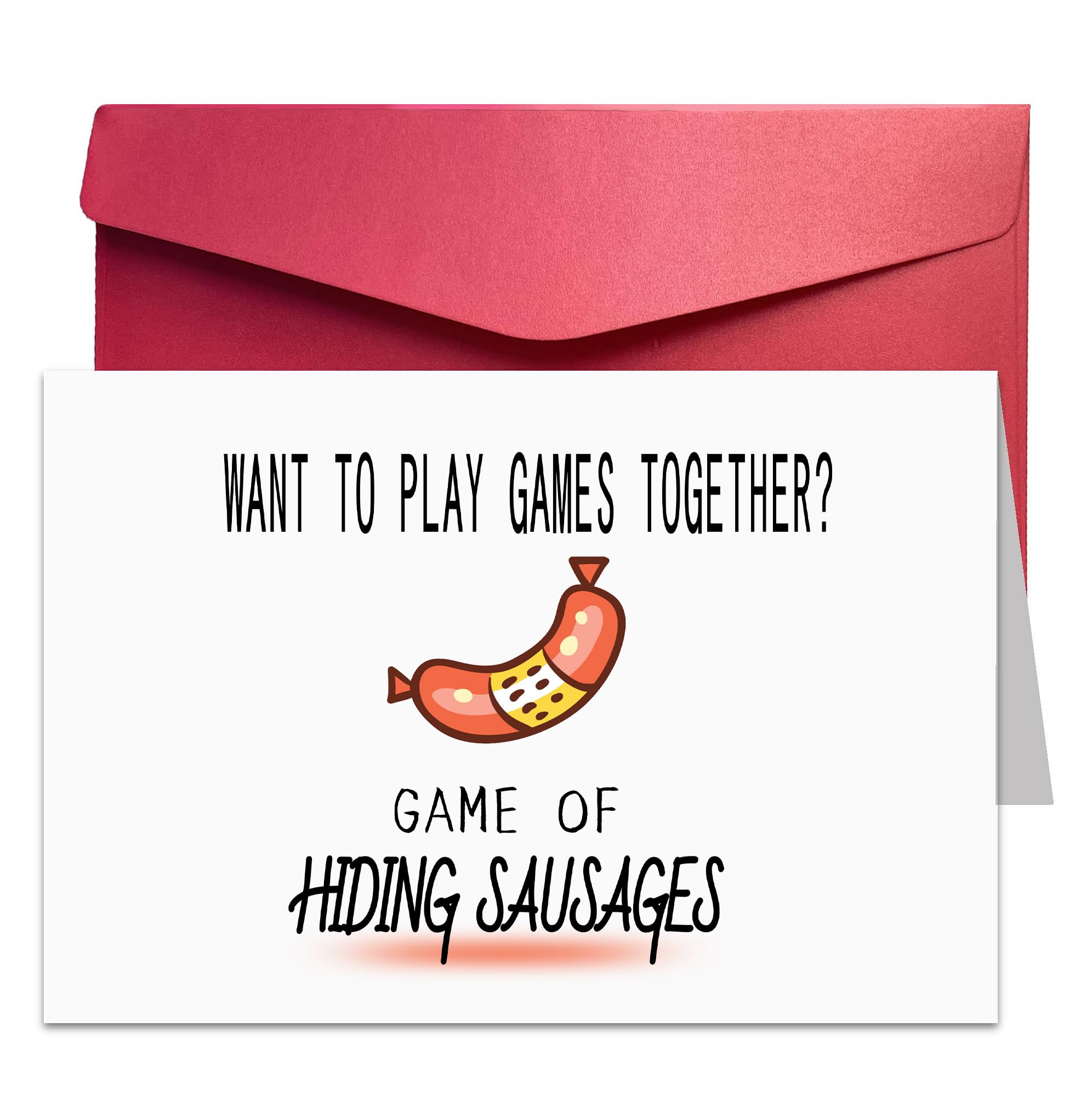 Funny Greeting Cards, Valentine's Day Cards for Him or Her, Anniversary Cards, Gifts for Him or Her, Funny Gift Birthday Cards for Husband Wife Man Woman Boyfriend Girlfriend, Want to play games together?