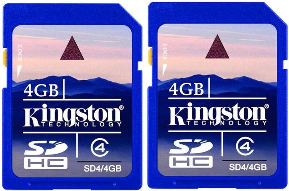 Amazon.com: Kingston 4 GB Class 4 SDHC Flash Memory Card 2-Pack