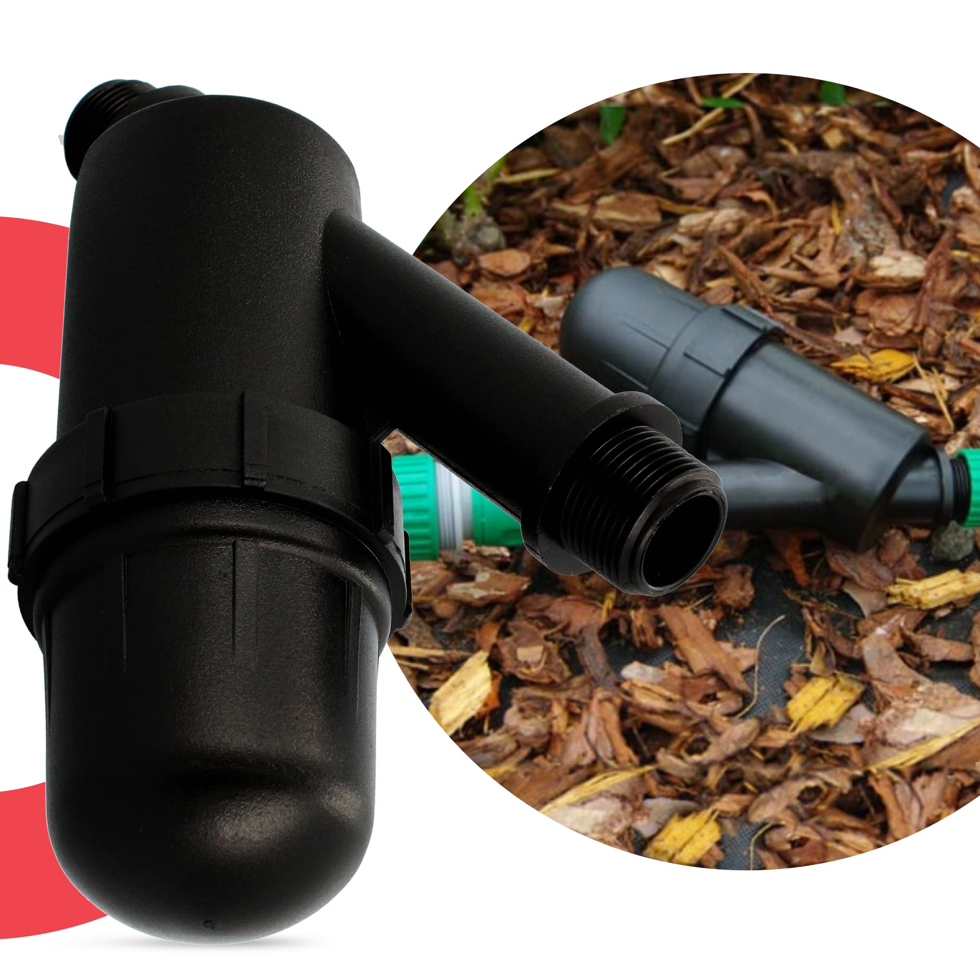 Instalguru Filtr tarczowy, filtr nawadniający 120 MESH 1" AG filtr do wody, nawadnianie kropelkowe, prace ogrodowe, rolnictwo, filtry, system zraszania, filtr do pompy wodnej, filtr hydroforowy, akcesoria ogrodowe