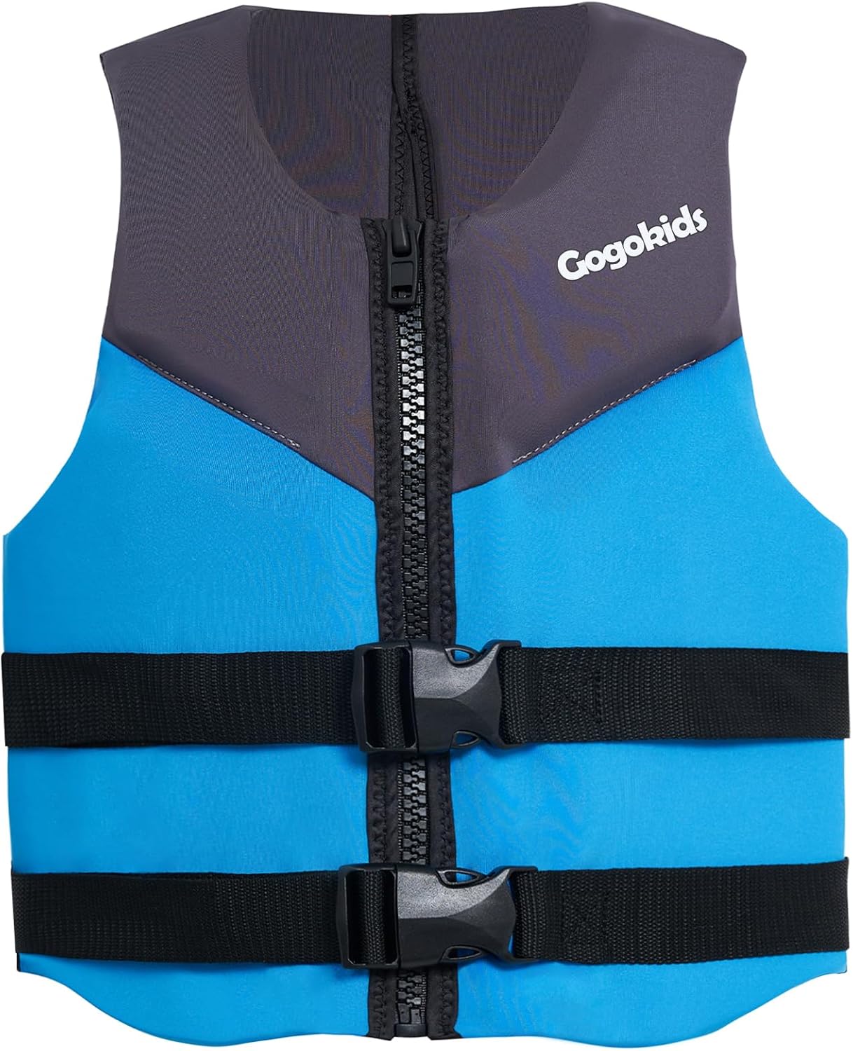 Gogokids Youth Swim Vest for Kids Teens Boys Girls 50-90 lbs & 75-125 lbs, Soft 3D Fabric Swim Jacket, Lightweight Pool Float Vest with Adjustable Straps for Swimming Boating Kayak Beach Water Sports