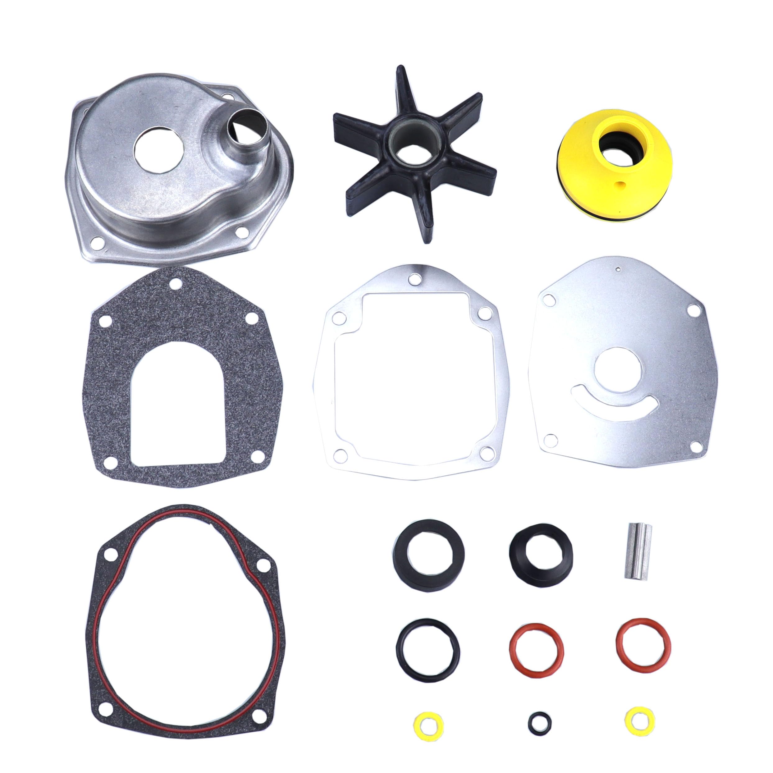 MOCW Water Pump Repair Kit Compatible with 1991-2021 Mercury MerCruiser Alpha 1 Gen 2 Drives 200HP 225HP 250HP Water Pump Impeller Kit Replace 817275A4 817275Q05 18-3147 47-43026-1, 47-43026-2
