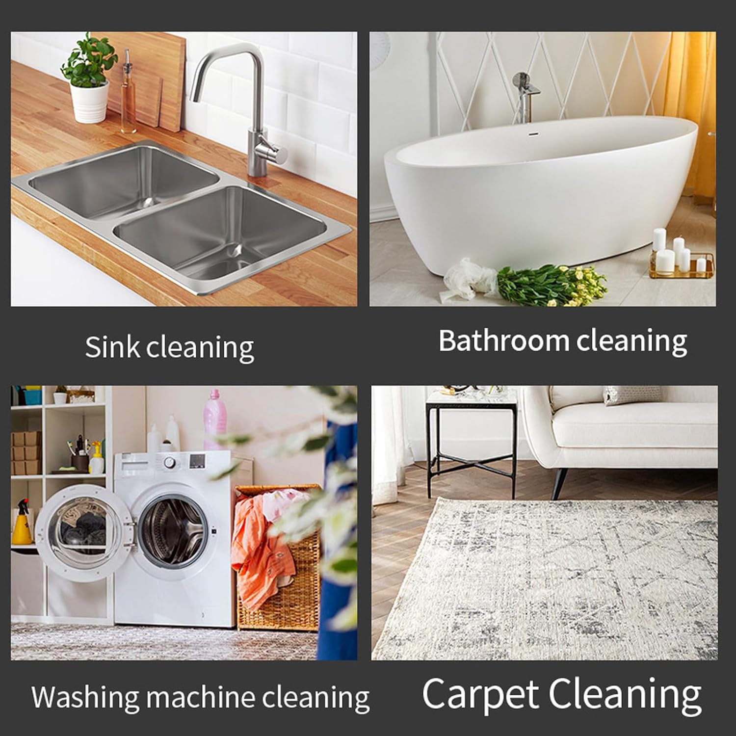 Handheld Cleaning Steamer, Modern Style Steam Cleaning Device with Smart Touch Screen & 1.1L Large Tank, 15s Heat-Up & 6 Gears Adjustable, for Cleaning Kitchens, Walls, Stoves, Oil Fumes