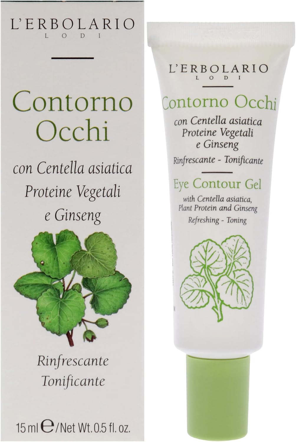 L'Erbolario Żel do oczu z Centella Asiatica, 1 opakowanie (1 x 15 ml)