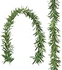 6 FT Artificial Olive Leaf Vine Garland, Realistic Faux Olive Branches with Greenery for Wedding Backdrop Home Office Spring Garden Wall Door Decor (Green)