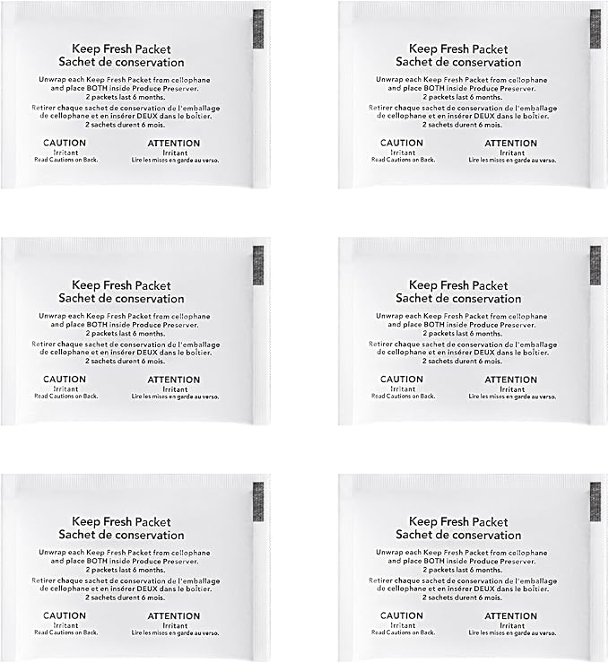 Refrigerator Produce Preserver W10346771A (6 Packets - 3 Pack Included)