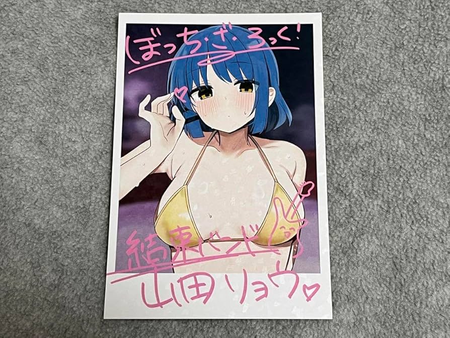 C106 ろうか　ぼっち・ざ・ろっく　イラストカード　山田リョウ C106】ろうか ぼっち・ざ・ろっく 会場限定チェキ風カード 山田