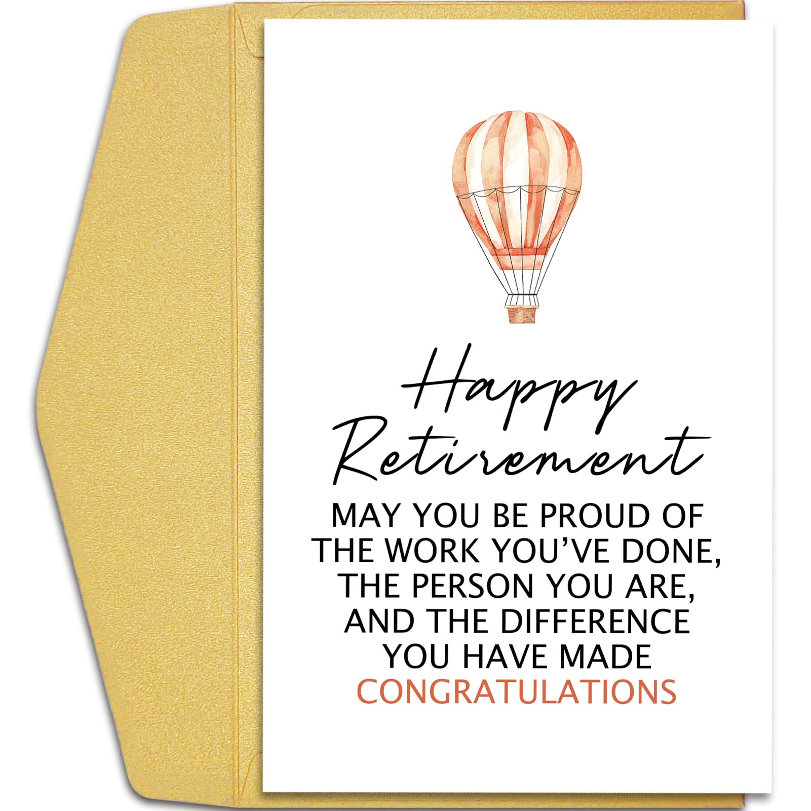 Happy Retirement Card for Men Women, Retirement Card for Him Her, Congratulations Retiring Card for Boss Coworker Teacher Doctor Police, May You Be