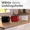 Bosch Compact Toaster MyMoment TAT2M123 Integrated Bun Attachment with Defrost Function Automatic Shut-Off Lift Function Bread Centring Perfect for 2 Slices 800 Watt Matte Black
