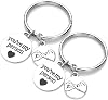 Jovivi 2pcs You Are My Person Pinky Promise Charm Pendant Keychain Jewelry Set - Valentines Day Best Friend Gift