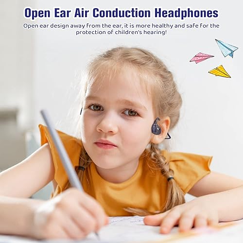 Miniatura 2 de BANIGIPA Auriculares para niños, audífonos de oreja abierta, cómodos para adolescentes, niños y niñas, auriculares inalámbricos Bluetooth 5.4 con