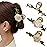 Large Metal Camellia Hair Claws for Women - 2Pcs Sweet Retro Non-Slip Butterfly Leaf and Flower Jaw Clips, Cute Big Hair Accessories