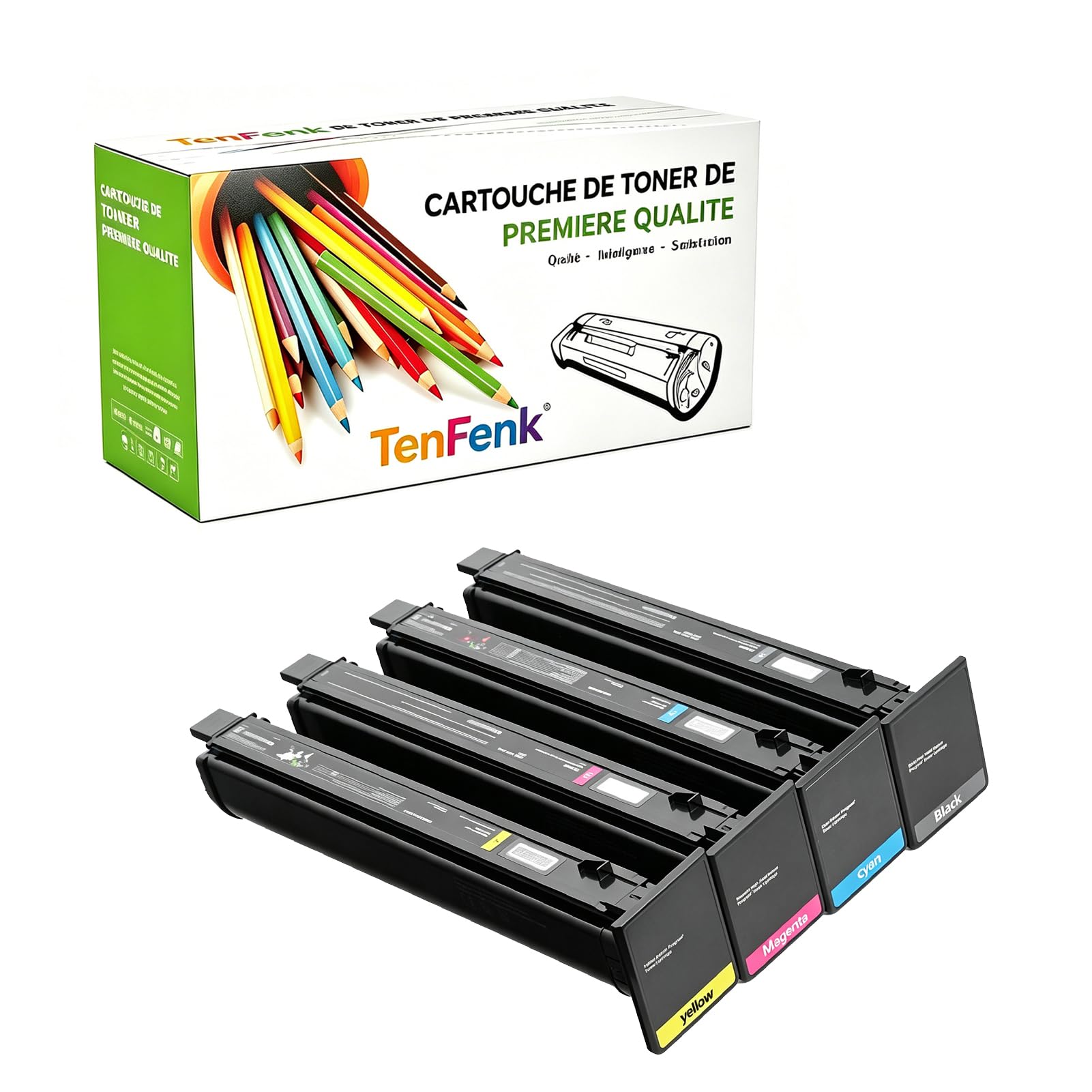 Compatibile Sostituzione Cartuccia Toner Per Lexmark CS963 77L0H10 77L0H20 77L0H30 77L0H40 Da Utilizzare Con Lexmark CS963E CX961SE CX962SE CX963SE MX951SE MX953SE Stampante,4-Pack,4p
