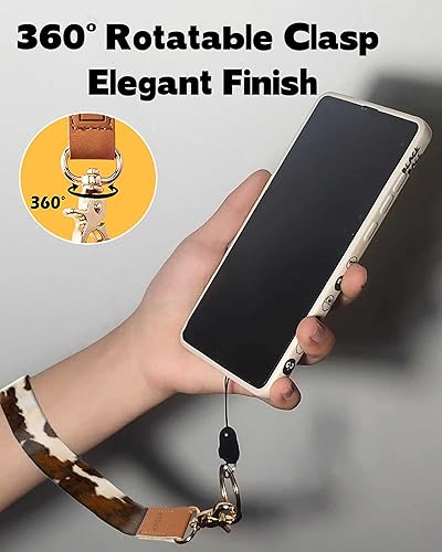 Miniatura 5 de Llavero de pulsera de moda con cierre de metal para mujer, lindo llavero de coche duradero correa de mano, cartera