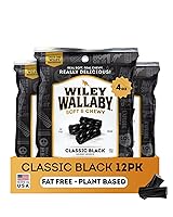Vista 1 de Wiley Wallaby Regaliz australiano, bolsas de 4 onzas, 12 unidades (negro)