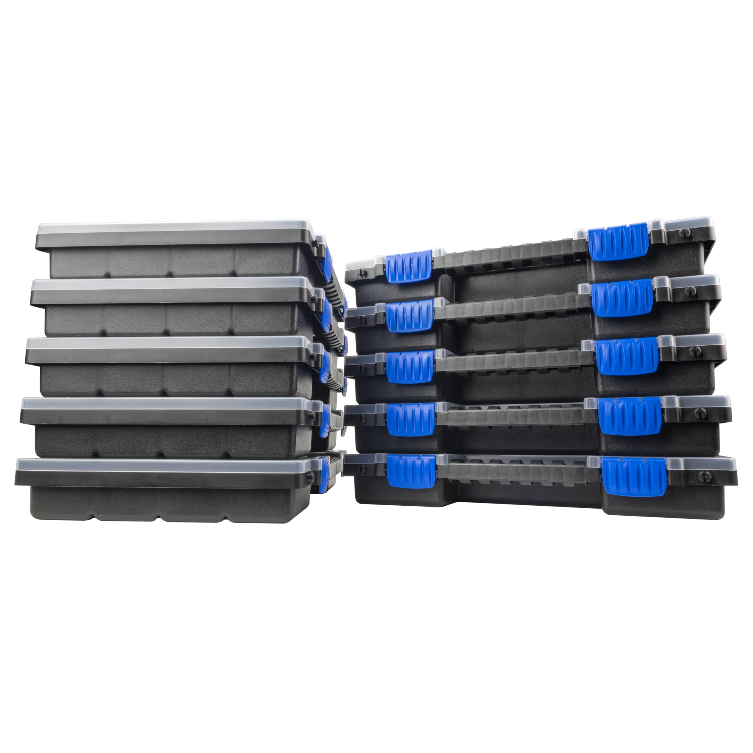 HASKYY Cassetta di assortimento, 10 organizer XL, divisa e impilabile, 345 x 249 x 50 mm