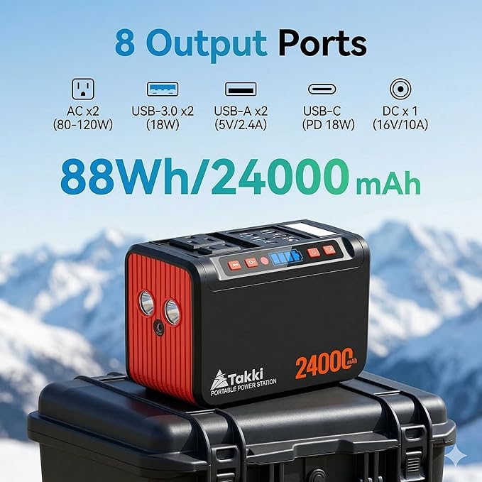 Generador Solar Portátil Takki 88.8Wh con Panel 21W miniatura 2