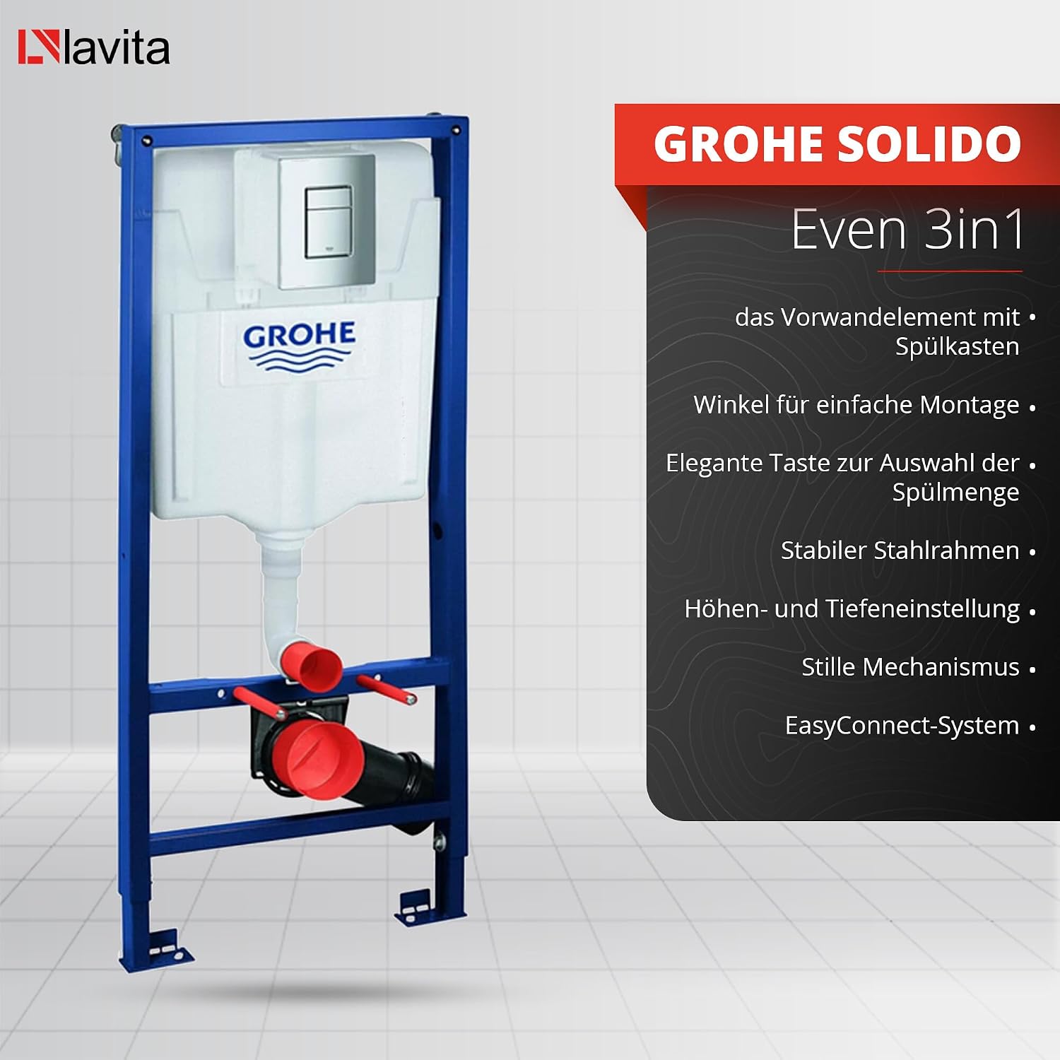 Rinçage Tornado GROHE Solido - démonstration du flux d'eau