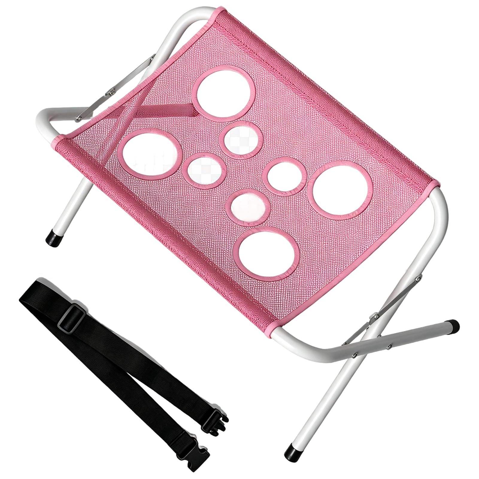 Dog Grooming Hammock, Pet Bathing Hammock, Foldable Pet Bathing Stand，Pink