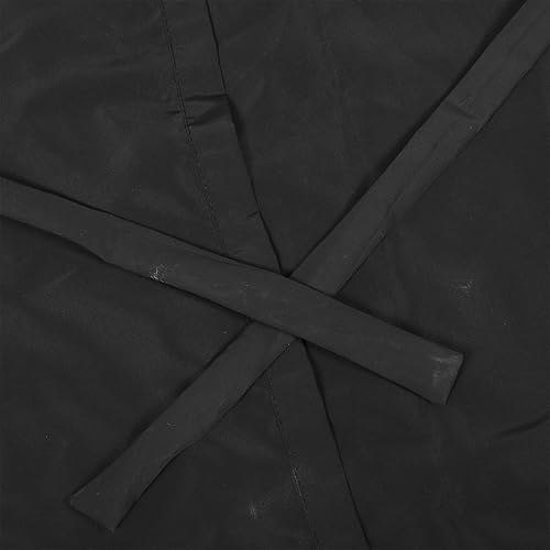 Miniatura 9 de 1pc negro salón cliente vestido batas cabo corte pelo Smock capa para clientes estilo kimono, Negro -