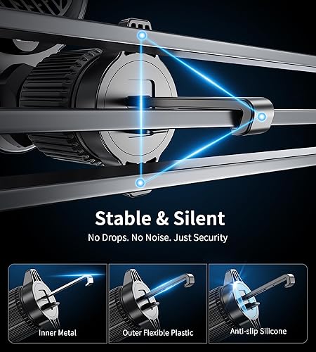 Miniatura 8 de Cargador de coche Magsafe con ventilador de refrigeración, soporte magnético rápido para teléfono de coche, soporte de teléfono de ventilación de