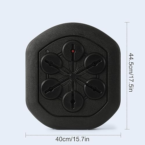 Miniatura 3 de BestAlice Almohadillas de boxeo musical, máquina de boxeo montada en la pared, blanco de pared de boxeo digital inteligente y guantes de boxeo,