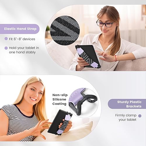 Miniatura 145 de MoKo Correa de mano de seguridad para Kindle eReaders Fire de 6 a 8 pulgadas, Kindle/Kobo/Voyaga/Lenovo/Sony Kindle E-Book, correa de mano versátil