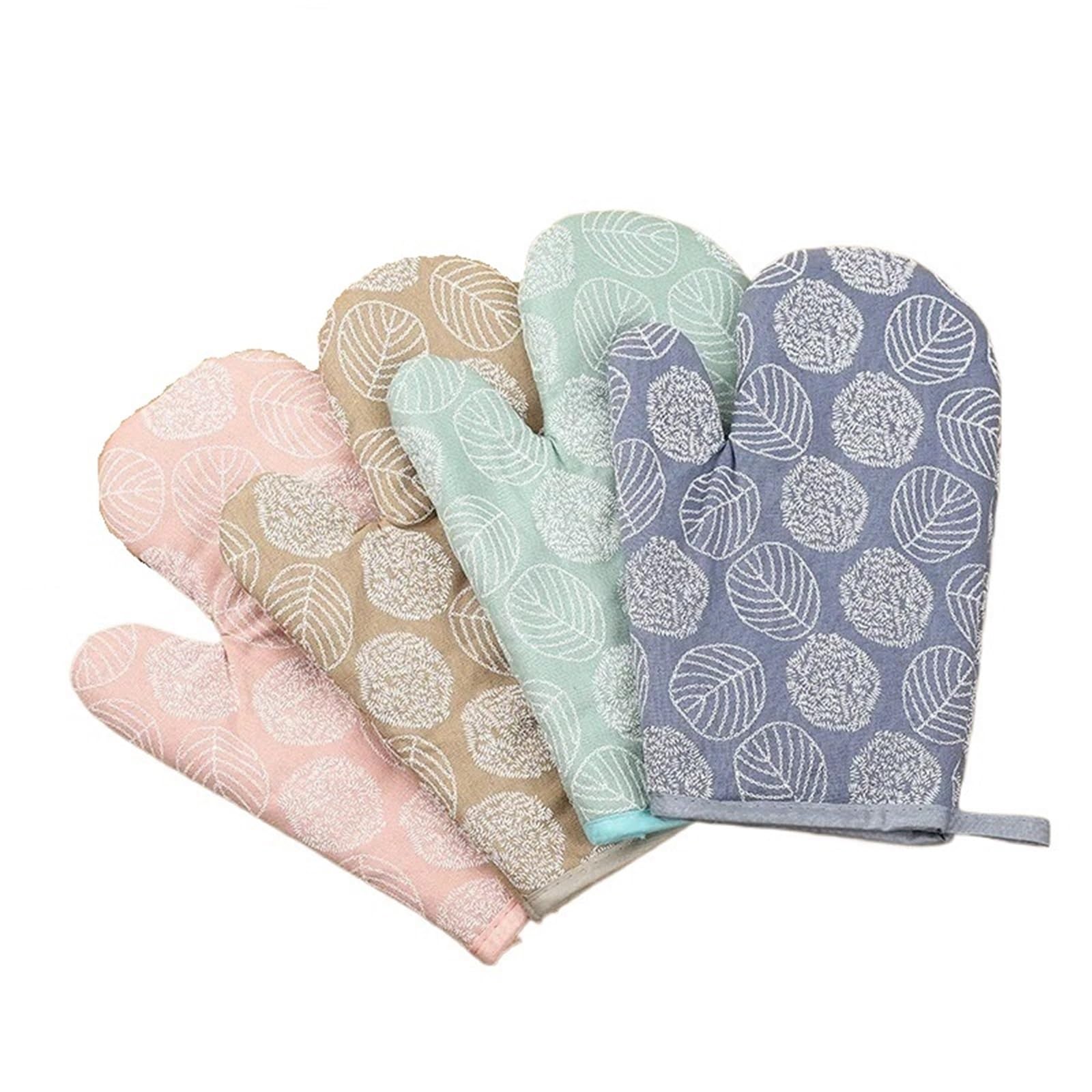 Clarture Thick Non-Scalding Oven Gloves - Heat Kitchen Mitts for Safe Baking and Cooking(1pc random)