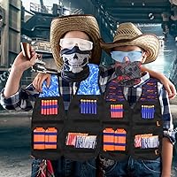 Vista 7 de POKONBOY 2 Sets Tactical Vest Kits Compatible with Nerf Guns N-Strike Elite Series